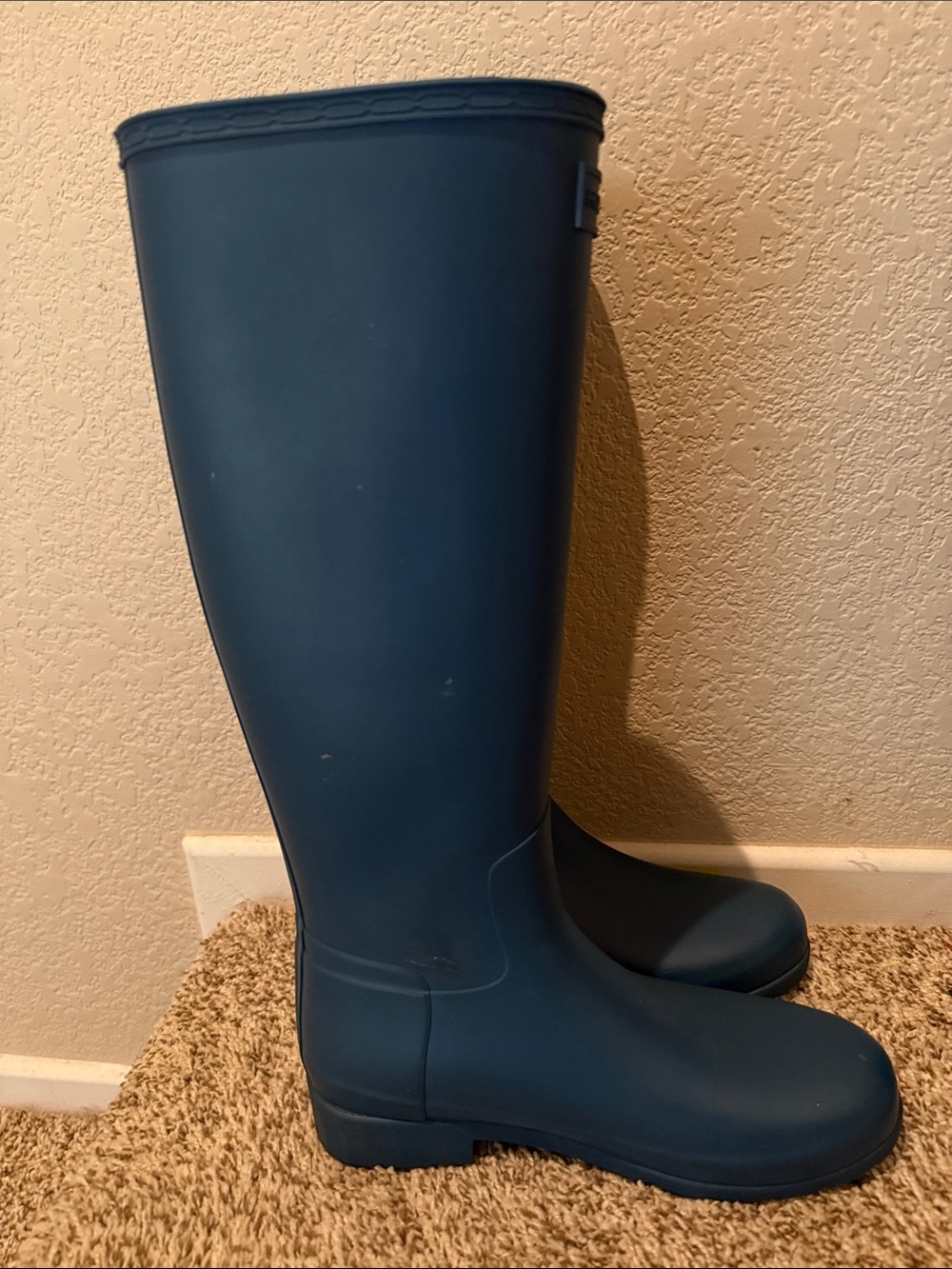 Hunter Navy Blue Tall Rain Boots - Picture 10 of 12